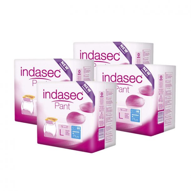 Incontinence Nappies Pant Plus Indasec Pant Plus (12 uds) 12 Units (Parapharmacy) main image 0